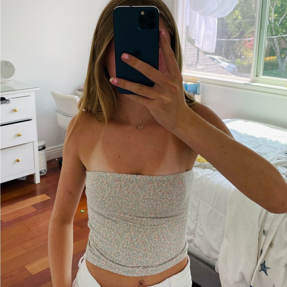 American eagle floral tube top